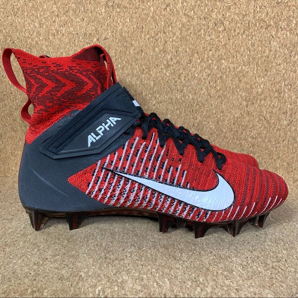 Nike Alpha Menace Elite 2 Flyknit Red / Black Foot - Picture 3 of 8